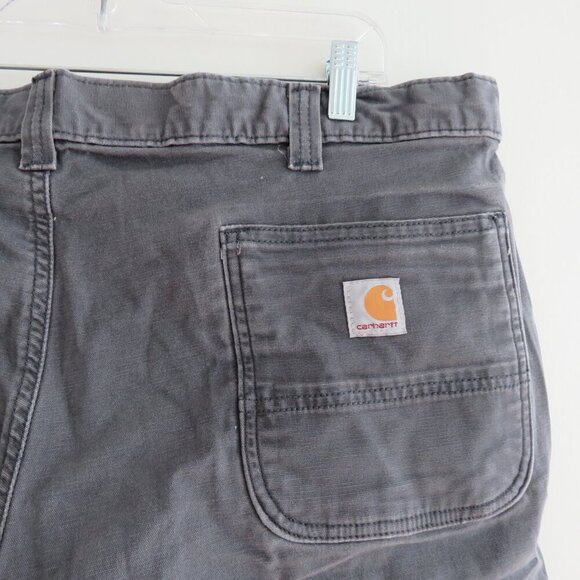 CARHARTT Rugged Flex Rigby Double Front Relaxed Fit Work Pants in Shadow Gray - Picture 12 of 14
